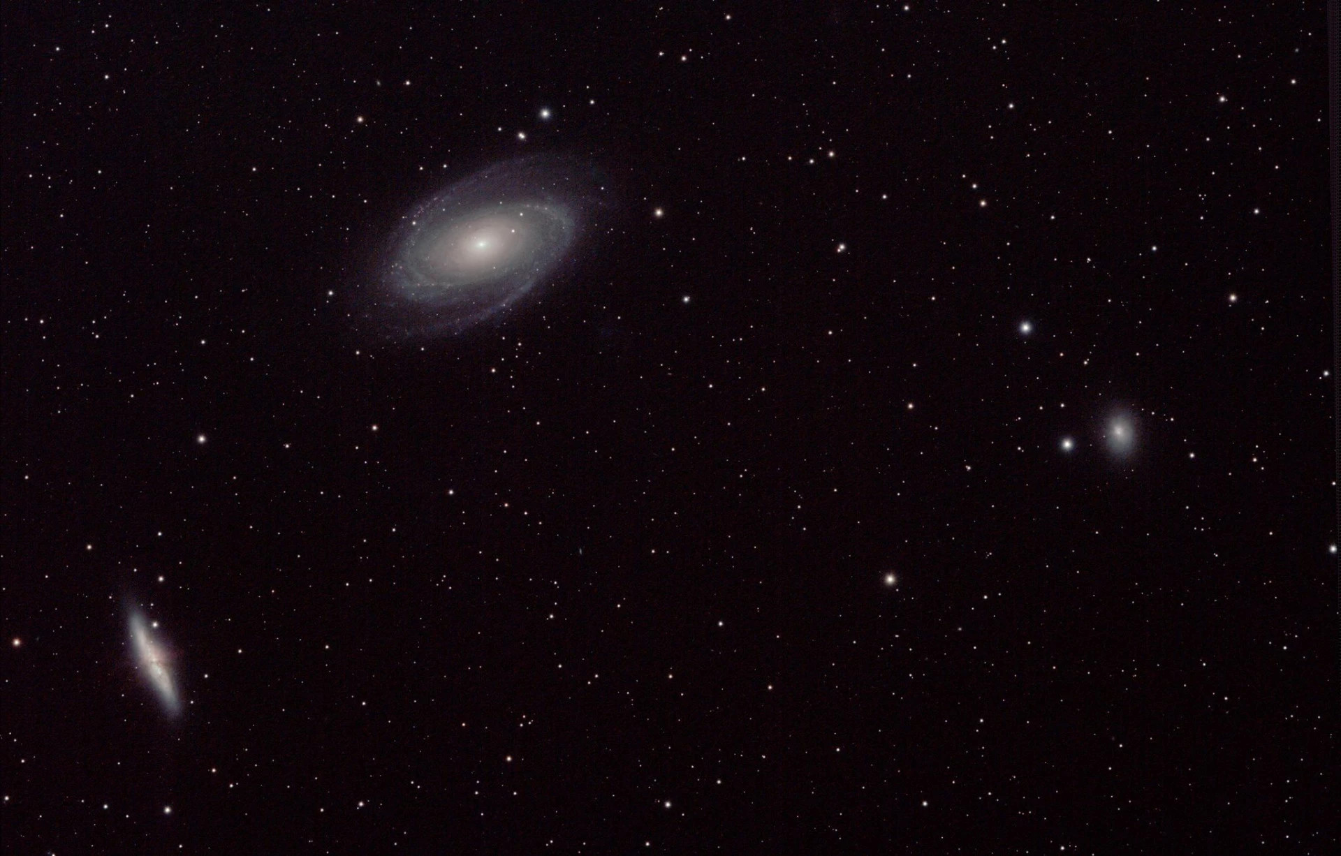 Spiralgalaxien Bodes und Zigarre im Sternbild Großer Bär (c) ich lebe bewusst